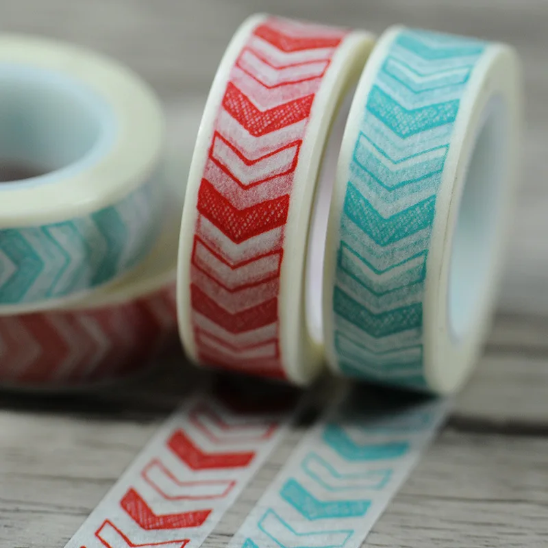 Free shipping  washi tape/15mm*10m washi tape/color  arrowhead masking paper tape