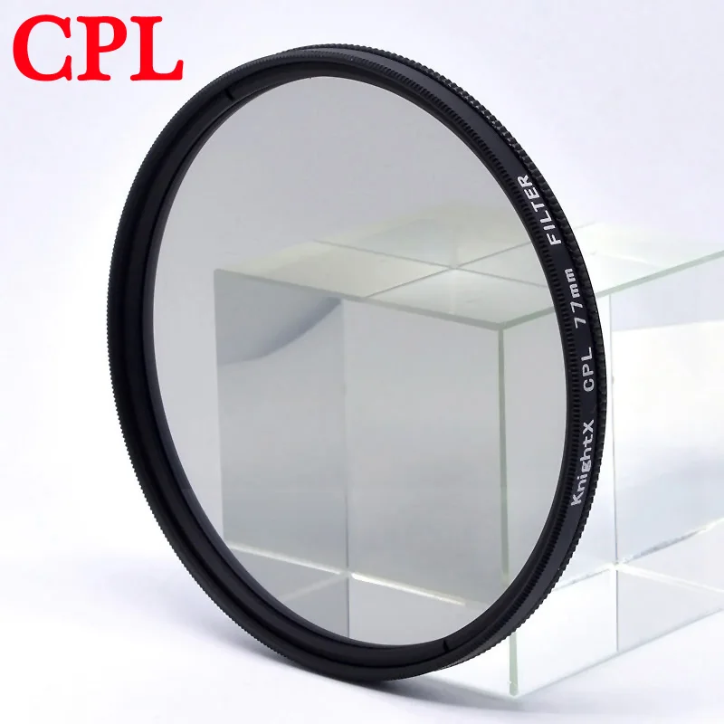 KnightX CPL polarizing filter For Canon Nikon 60d d80 200d 500d accessories d3300 2000d 49mm 52mm 55mm 58mm 62mm 67mm 72mm 77mm