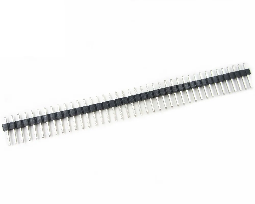 100pcs 2.54 1X40 pin breakaway Straight female header 40 pins Single Row 2.54 mm Pitch Straight Needle Female Pin Header