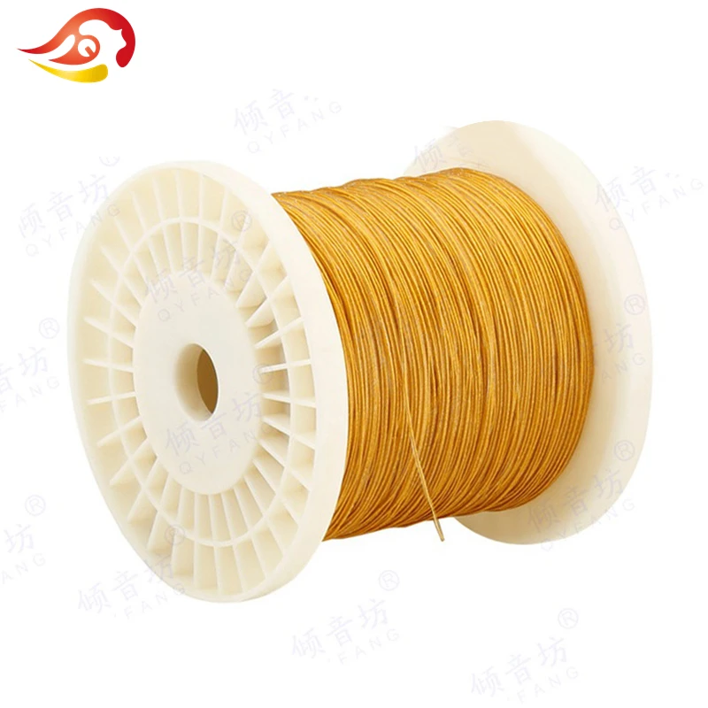 QYFANG 1.2m 1 Core Earphone Upgrade Cable Headphone 1 Drive Detachable Cord Flexible PVC Wire Gold Plated Copper Extension Line