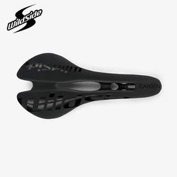 bicycle carbon saddle mtb mountain road bike seat black white full Carbon Fiber Sans Open Saddle cycling Parts bike Accessories