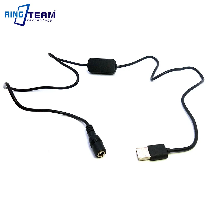Conector fêmea 5.5mm do cabo de alimentação de usb com regulador 8 v para o acoplador dc da bateria da câmera LP-E6 DR-E6/AC-PW20 NP-FW50/bln1.