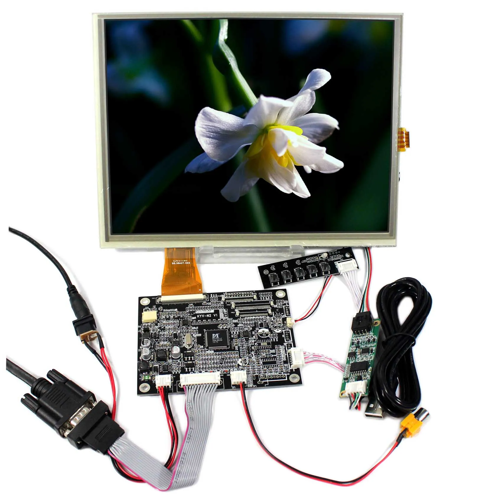 

VGA AV LCD Controller Board+10.4inch 800x600 A104SN03 LCD Screen With Touch Panel