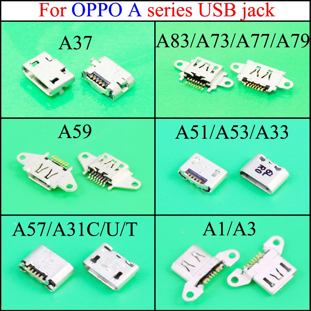 YuXi Tablet PC Mobile Phone Micro USB Charging Socket Jack for oppo A37  A59 A83 A73 A77 A79 A51 A53 A33 A1 A3 A57 A31C /U/T