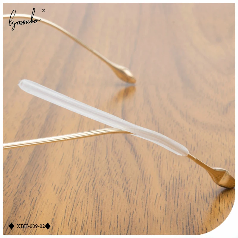 Lymouko Metal Glasses Thin Leg Anti Slip Slim Hole Eyeglass Round Holder Sleeve Soft Silicone Prevent Allergies Ear Hooks