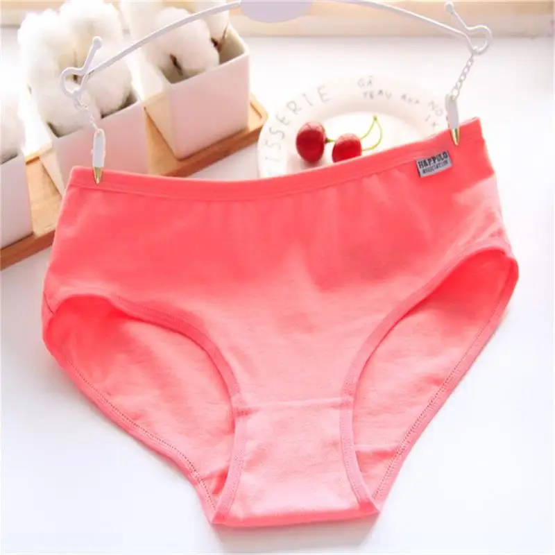 Fashion Sexy Underwear Women Panties Cotton Briefs Ladies Panties Breathable Underpants Girls Knickers for Female XXL Pink Panty