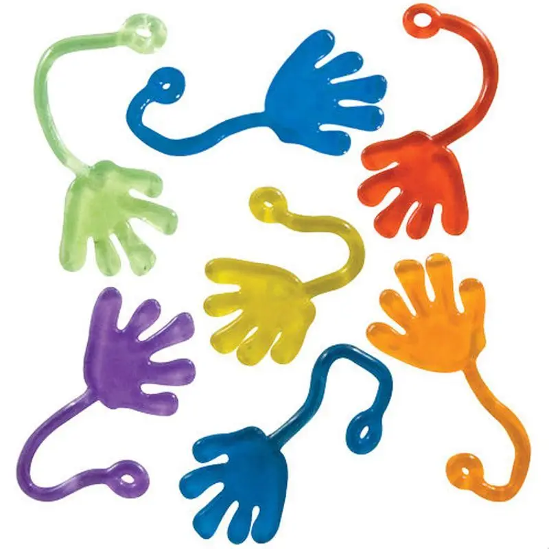 Mini Slap Jelly Sticky Hands Toys for Kids, Party Favor, Palo Blando, Gifts for Children, Hot, 10 Units