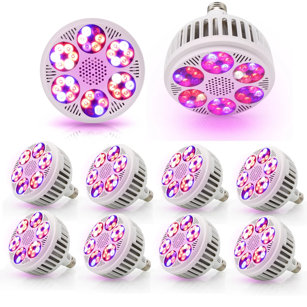 

10Pcs/Lot LED Plant Grow Light E27 Growing Bulb Full Spectrum Phyto Lamp For Indoor Plants Flowers Blooming Growth Lighting