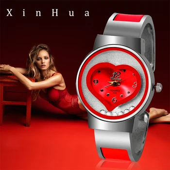 Novo xinhua pulseira relógio feminino marca de luxo aço inoxidável quartzo fino relógios pulso senhoras moda pulseira feminio relogio