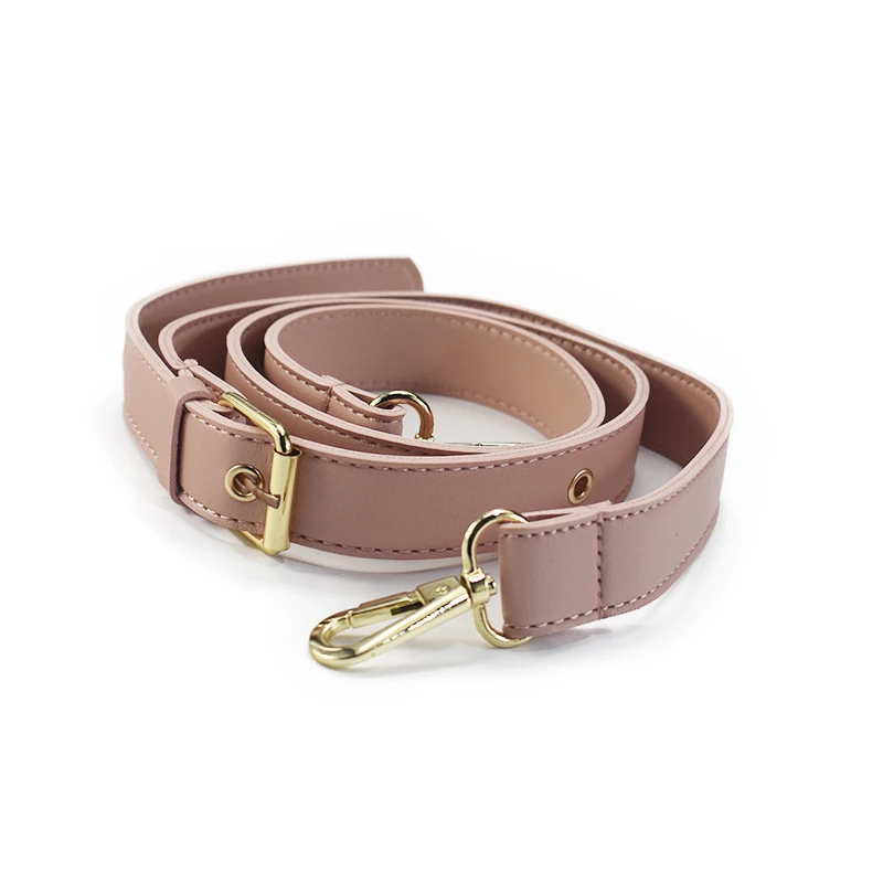 Detachable Handle Replacement Bags Strap Women Girls PU Leather Shoulder Bag Parts Accessories Gold Buckle Belts 152cm Pink Gray