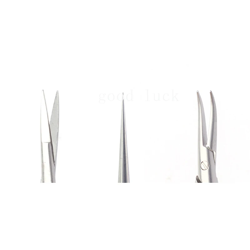 4 Stks/set Oogheelkundige Microchirurgische Instrumenten 12.5 Cm Schaar + Naald Houders + Pincet Roestvrij Staal Chirurgische Tool