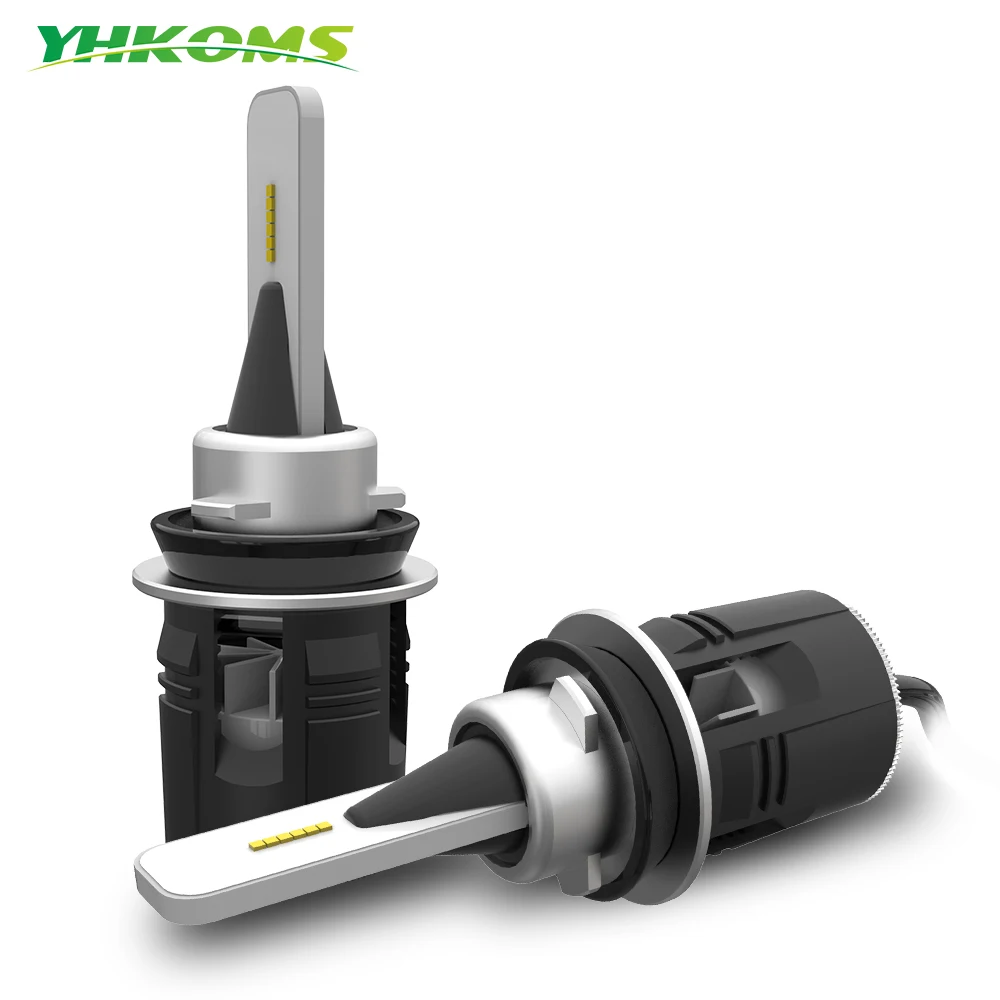 YHKOMS Car Headlight H8 H11 LED H1 H3 H4 H7 H9 9005 HB3 9006 HB4 Auto Lamp Fog Light CSP LED Headlamp 48W 7200LM 12V 24V 6000K