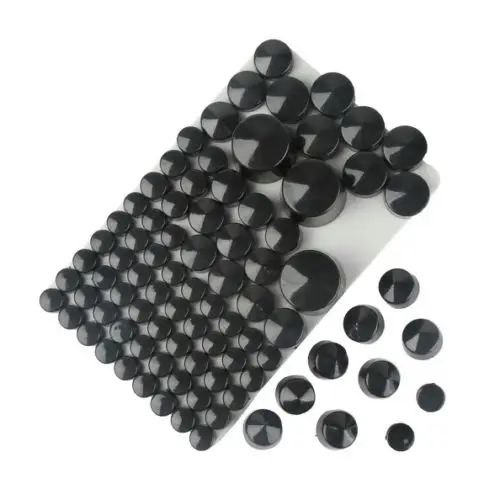 Motorcycle 87 pcs Chrome Black ABS Bolt Toppers Caps Cover Set For Harley Softail Twin Cam 1984-2006 2007-2013