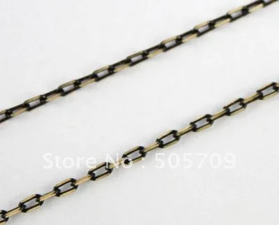 

Whole Sales 30 Meters Fashion Cut Cable black Chain 4x2mm #20576