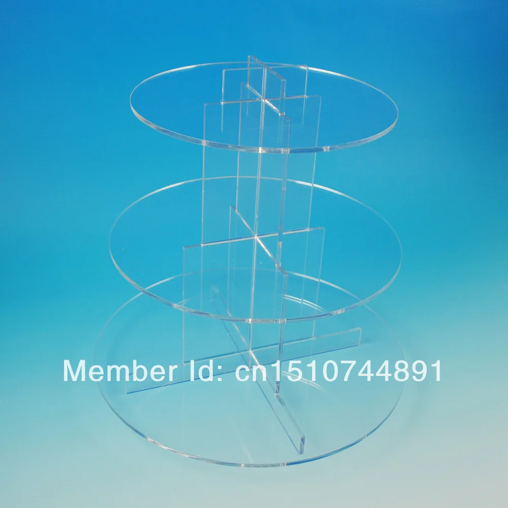 wedding decoration 3 Tier Clean Beautiful lucency Acrylic Cupcake Stand Party / Wedding / Festival Supplies