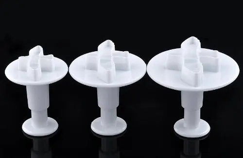 3pcs Dove Cake Cookie Biscuit Decorating Sugarcraft Plunger Cutter Gum Mold Tool