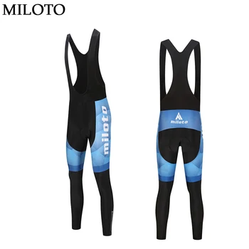 Blue pants MILOTO men's cycling pants long pants trousers Spring & Autumn cycling bike bicycle long (Bib) padded mtb pants