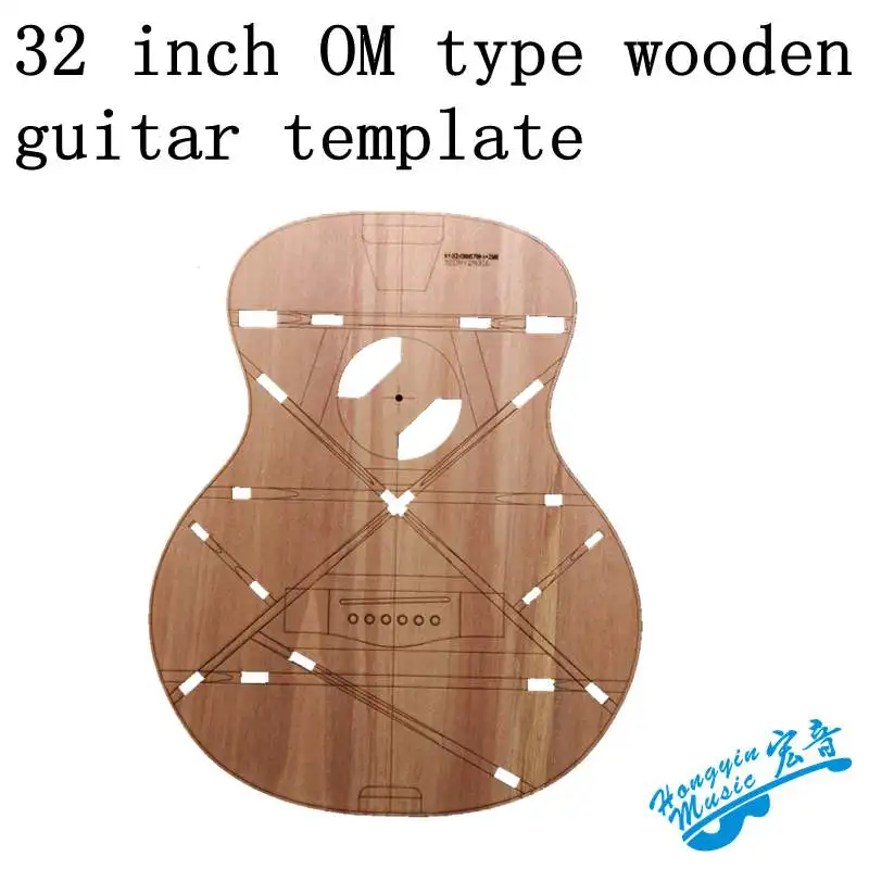 32 inch OM small waist mini travel wooden guitar template model appearance guitar making mold tool