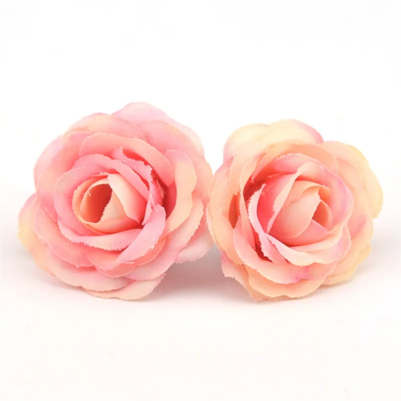 50pcs 2.5cm Mini Rose Cloth Artificial Flower For Wedding Party Home Room Decoration Marriage Shoes Hats Accessories Silk Flower