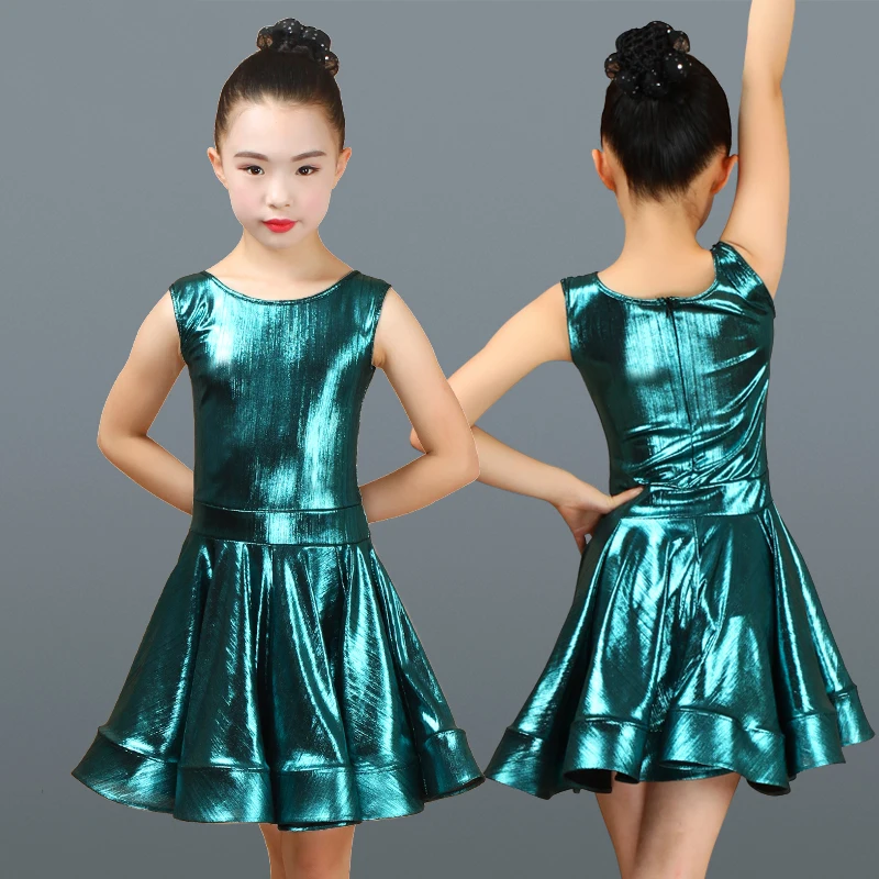 Meisjes Latin Dans Jurk Kinderen Prestaties Kostuum Latin Danswedstrijd Jurk Kids Tango/Rumba/Samba Dans Kleding DQL874