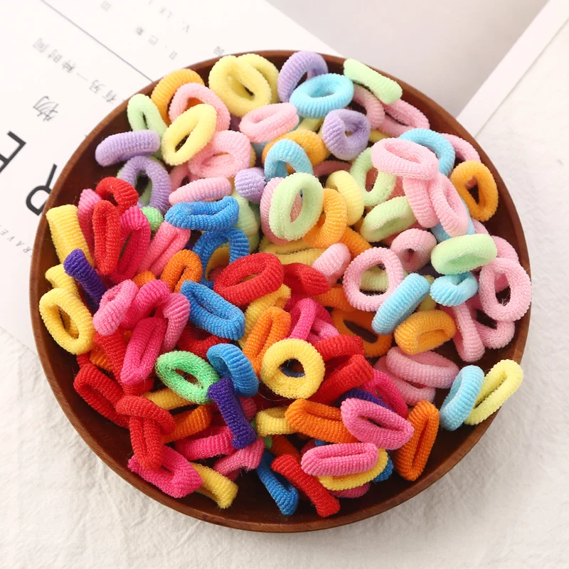 About 80pcs/bag Good Quality Baby Child Hair Holders Rubber Bands Small Elastics Girl\'s Tie Gum Hair Accessories