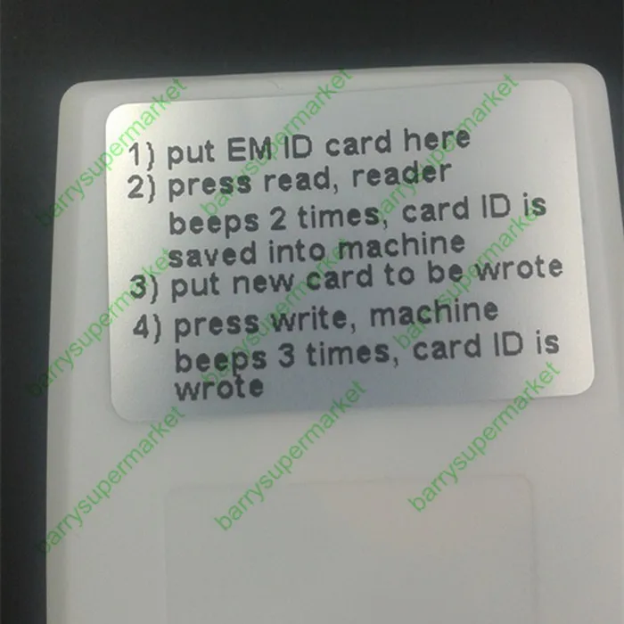 Genggam 125Khz RFID Copier Writer Duplikator Copy ID Card Reader + 2 Buah EM4305 Rfid Rewrittable Tag Label