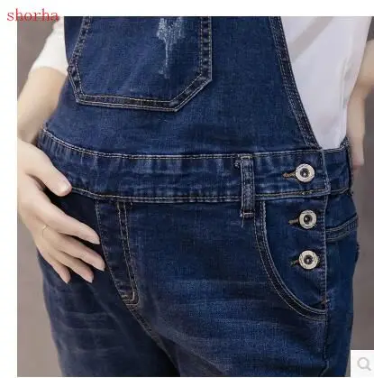 Winte and Autumn Maternity Clothing Pants Bedside jeans cotton Overalls Pregnant Women`s Large Size Suspender Trousers