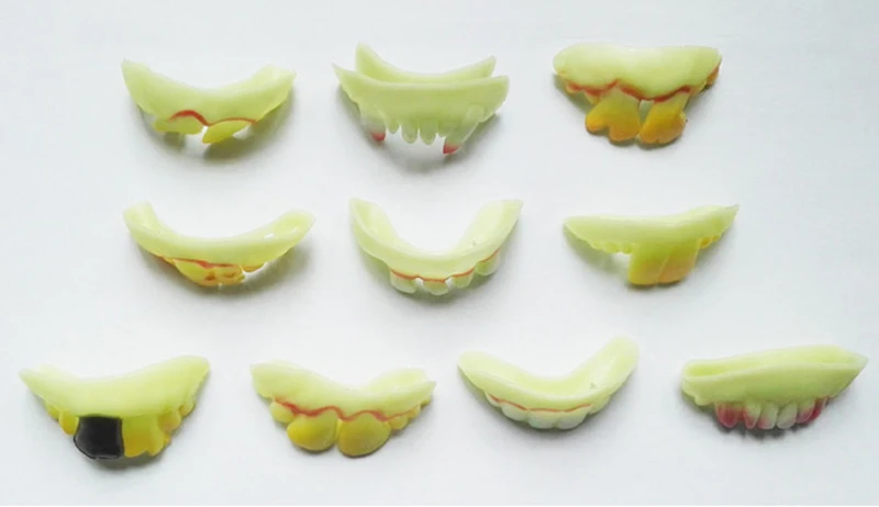 10 XHalloween phát sáng trong bóng tối MA CÀ RỒNG vui teeth đạo cụ bên ủng hộ loot túi pinata kho chất độn giải thưởng đồ chơi nhỏ cho giờ vui vẻ