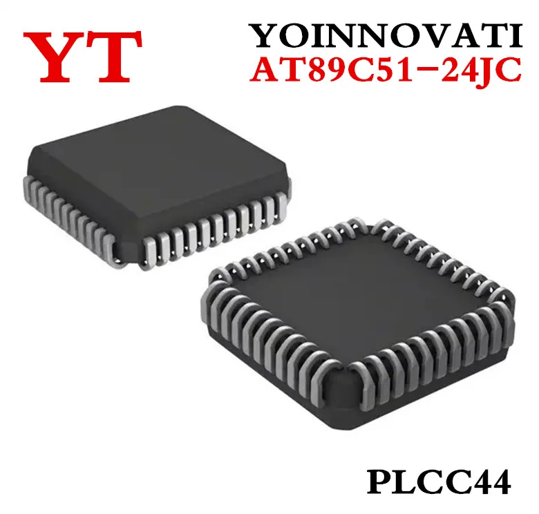 

50pcs/lot AT89C51-24JC AT89C51 MCU 8BIT 4KB FLASH PLCC44 IC best quality