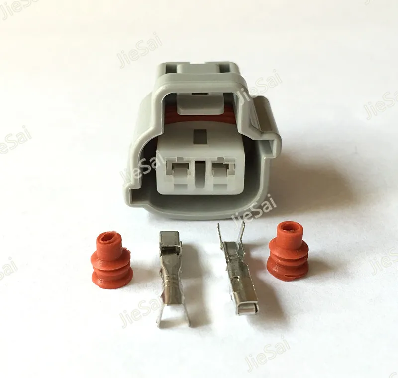 2 Pin Automotive Fog Lamp Plug Female Harness Sumitomo Connector With Terminals And Rubber Seals