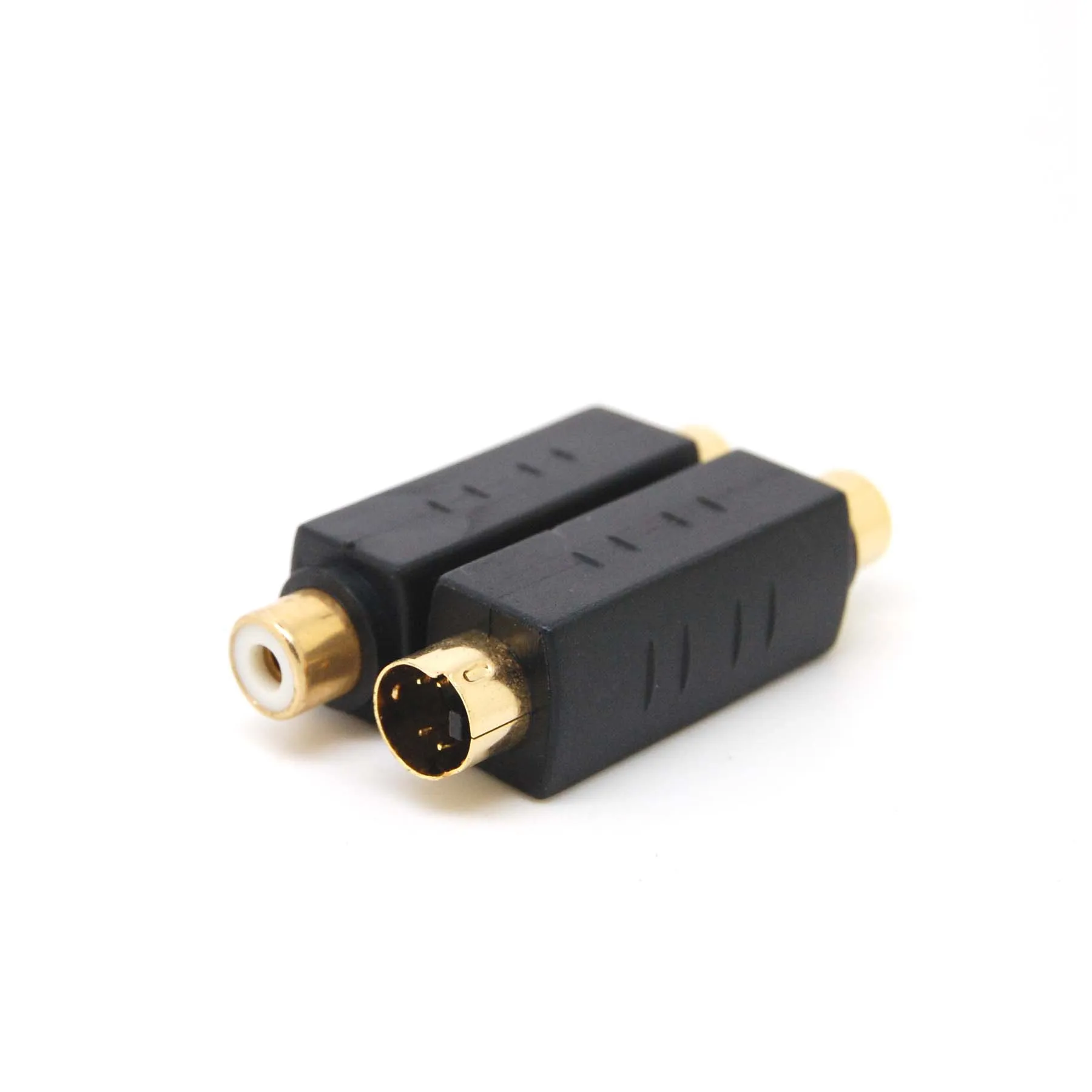 AV RCA Female Composite to 4pin 4-pin  S-Video svideo Male Adapter Convertor cable