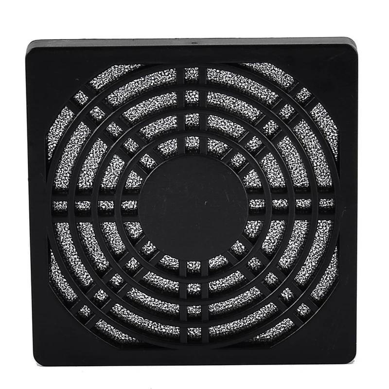 1 piece 8CM Computer Guard Black Plastic Dustproof Dust Filterable 80mm PC Case Fan Cooler Filter Cover Bracket w/  Foam,85x85mm