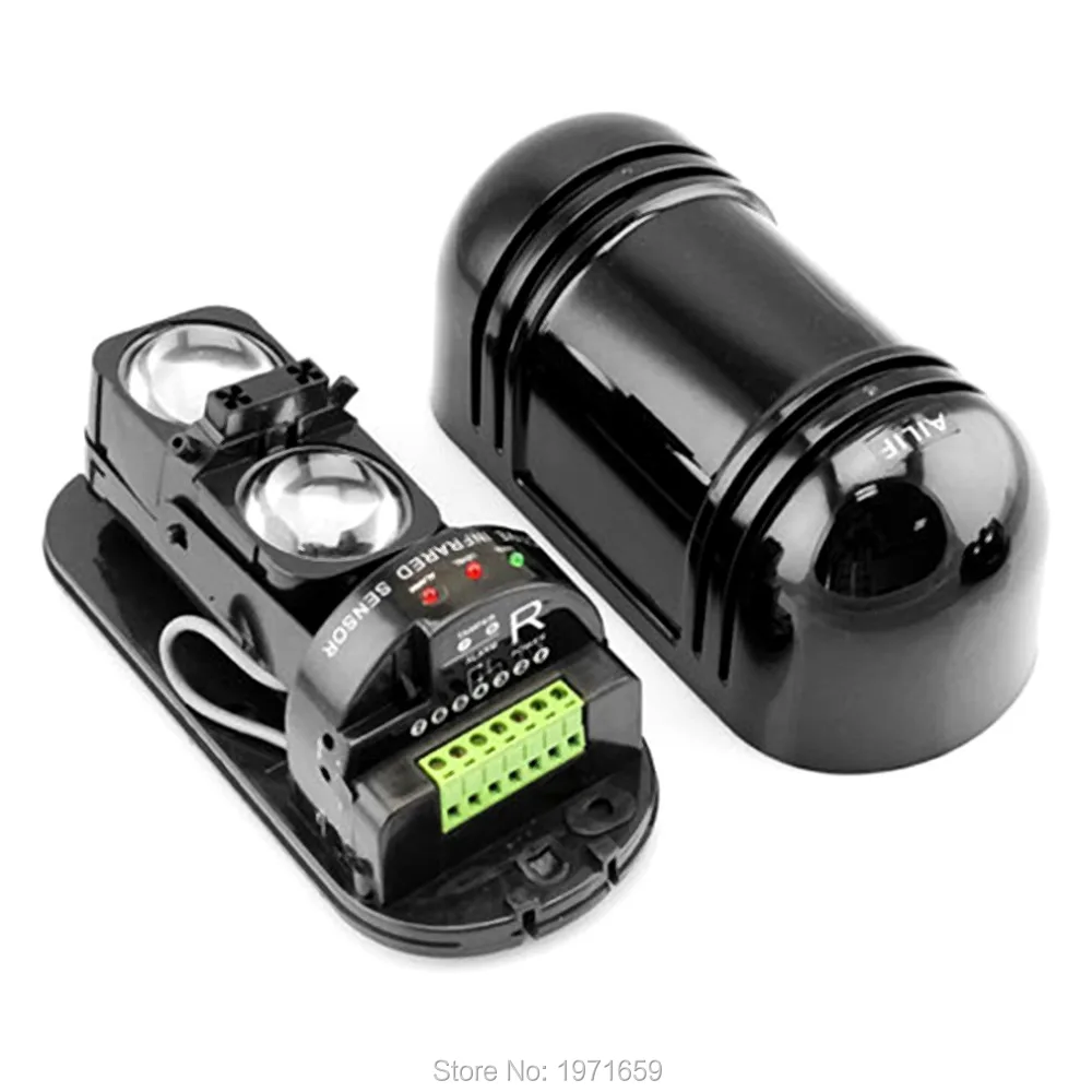Perimeter Photoelectric Wired Dual Beams Sensor With Transmitter And Receiver Infrared Motion Detector Home Garden Security
