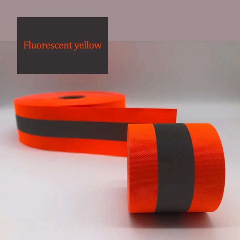 3M Fluorescent yellow&Fluorescent orange Warning Tape for Safety Clothes sewing on