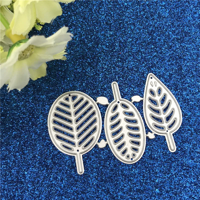 Metal Cutting Dies 3pc leaf cute tree Stencils for DIY Scrapbooking StampDecorative Embossing DIY Paper Cards