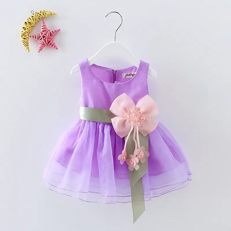 New  Baby Girls Summer Cute flowers Dress Casual Princess Party Tutu Dresses Girl princess dress Child clothes 1-4 years