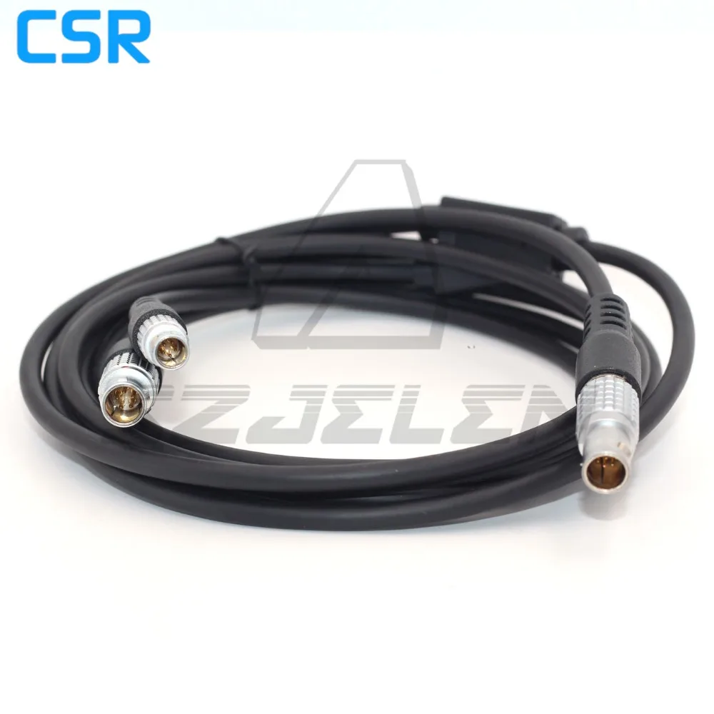 8 دبوس إلى 1b 5 Pin و 0B 5 Pin لكابل الطاقة من النوع Leica GEV186 Y توصيل المحطة الإجمالية مع مضيف GPS وGEB171 #4