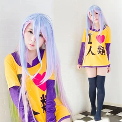 Fantasia infantil Anime NO GAME NO LIFE Cosplay Costume Sora T-shirt Shirt Tee +Free TRACK Disfraces