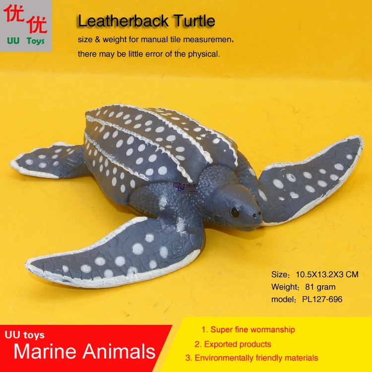 middle Leatherback Turtle Simulation model Marine Animals Sea Animal kids gift educational props  Action Figures