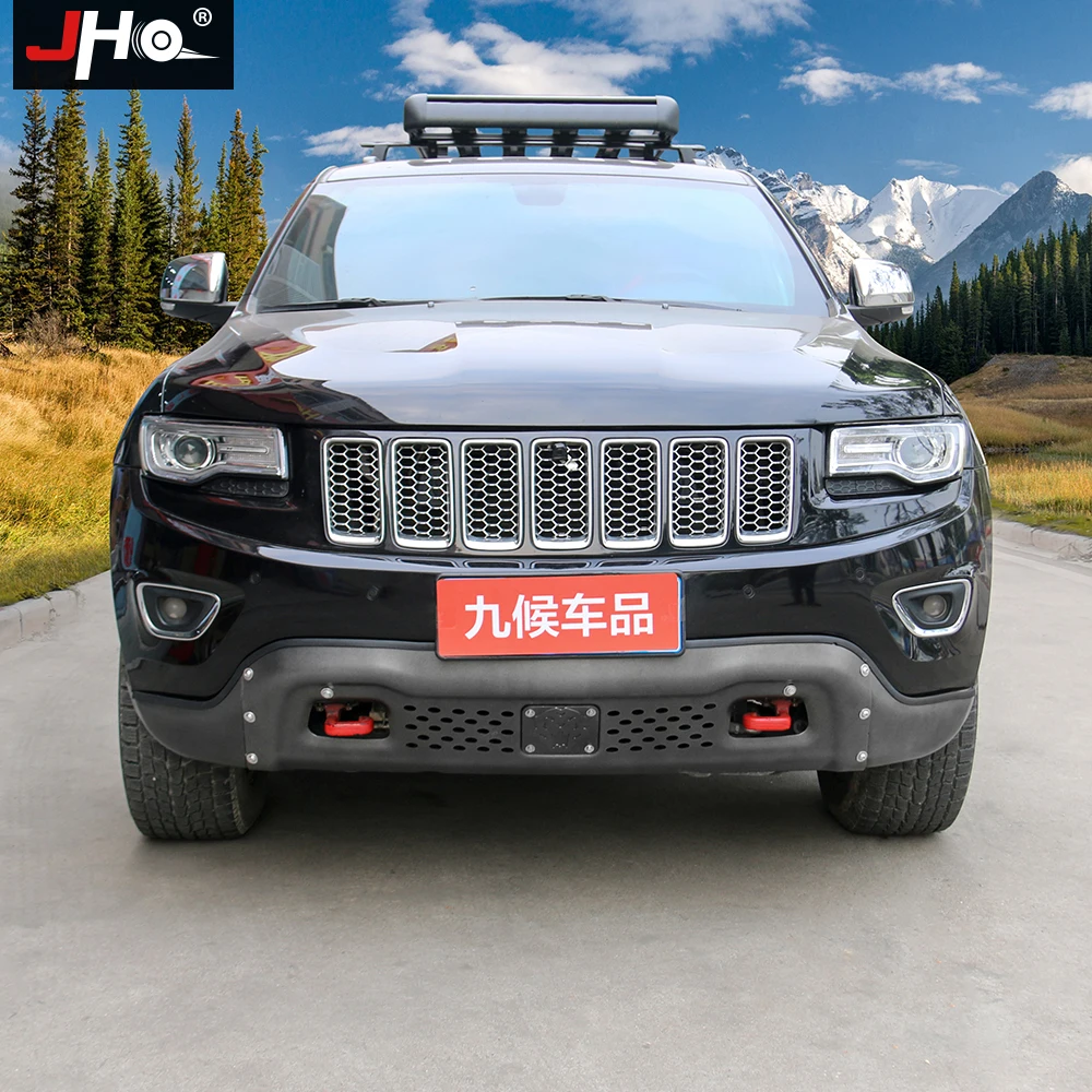 JHO Offroad Driving Skid Plate Front Bumper Protector Guard For 2014-2020 Jeep Grand Cherokee Limited Overland 2017 2016 2018