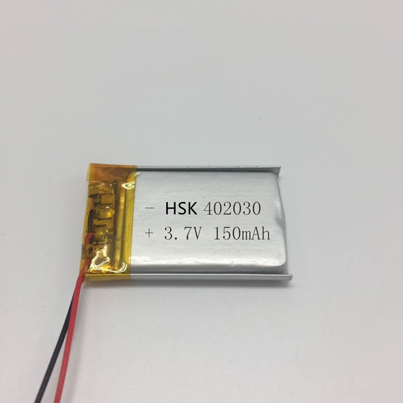 

Free shipping by DHL Fedex 500pcs 402030 042030 3.7V Lithium ion battery 150mAh bluetooth battery Smart watch lithium battery