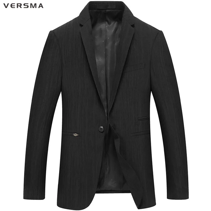 VERSMA High Quality Suit Blazer Masculino Men Solid Suit Jacket Men Blazer Designs Casual Men Blazers Jackets Formal Jacket Coat