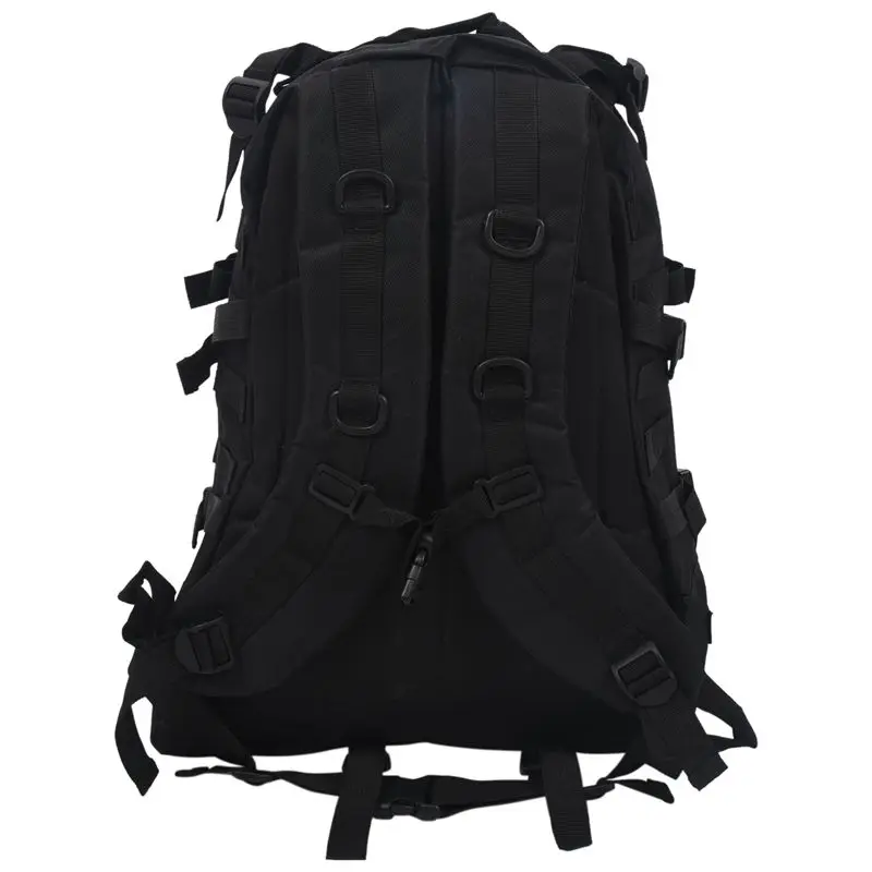 Outdoor 40L 600D Waterproof Oxford Cloth Military Rucksack  Backpack Bag ACU Camouflage Sports Travelling Hiking Bag Black