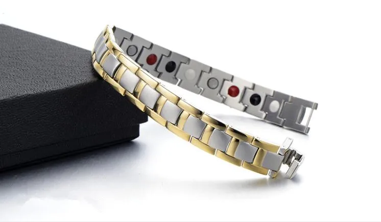 fast shipping Fashionable stainless steel health bracelet Men's anti-static bracelet