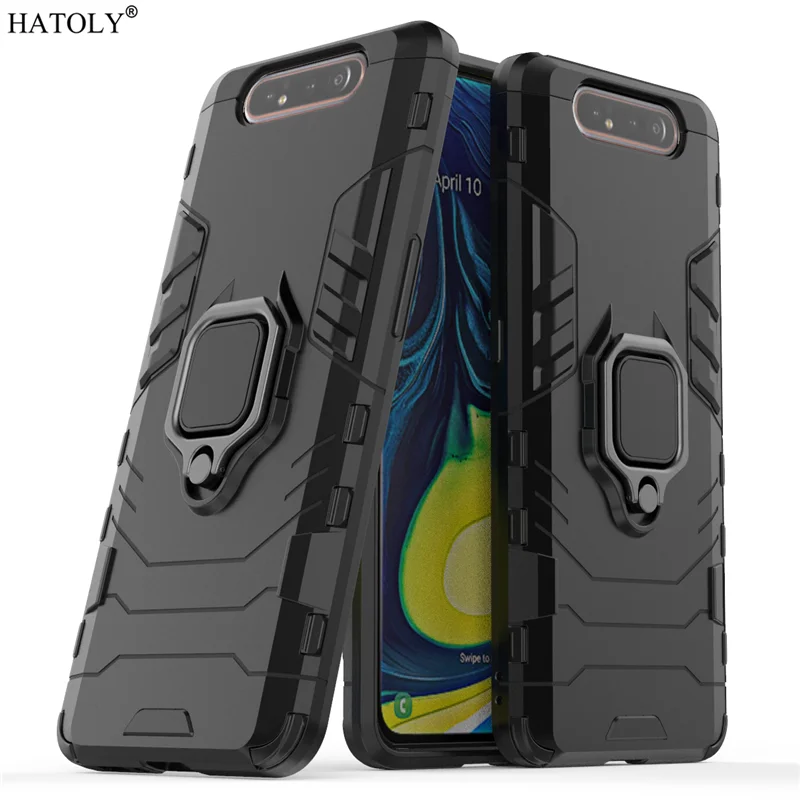 For Cover Samsung Galaxy A80 Case Shockproof Armor Cover For Galaxy A13 Finger Ring Stand Bumper Case For Samsung A53 52 04E 5G