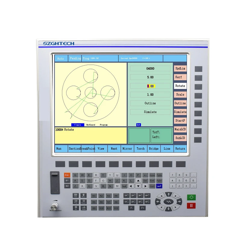 GH-Z4  support for multiple composite cutting, marking process - plasma system preset of Plasma CNC Controller