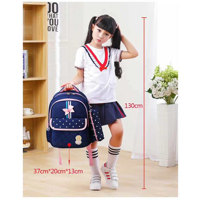 Kindergarten Kids Backpack School Bags For Girls School Bags Children Travel Backpack Crossbow Pink Kids Bag