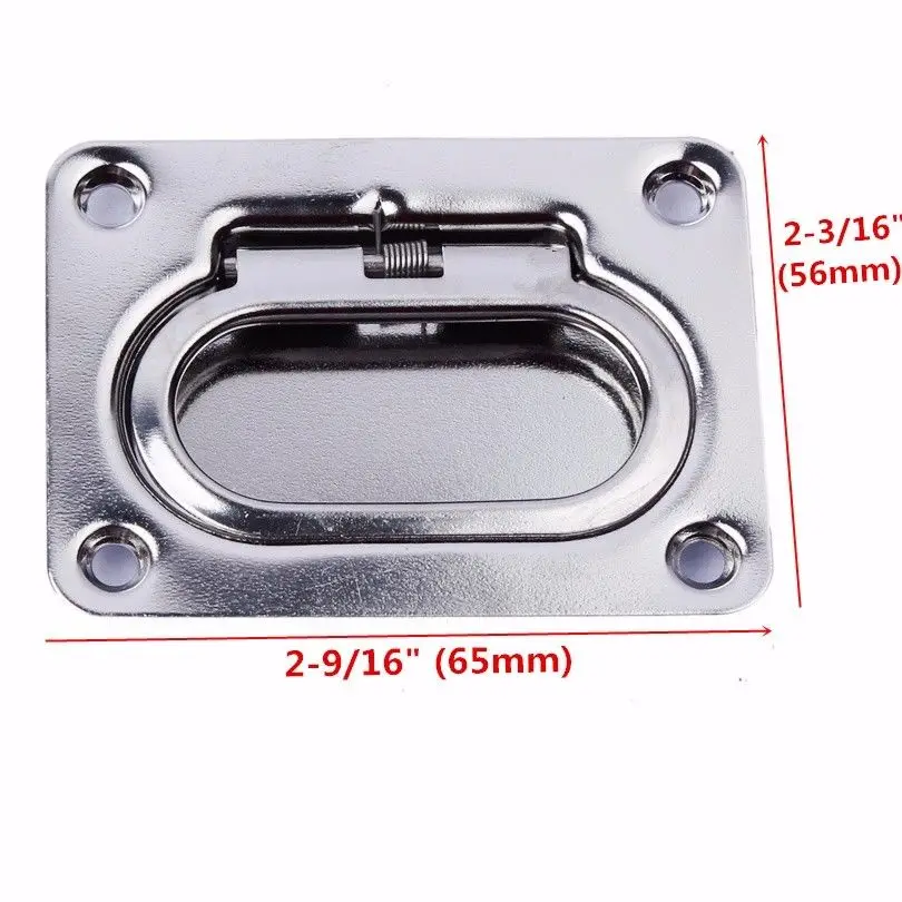 Boat Stainless Steel Spring Lift Handle Hatch Flush Mount Marine Deck Hinge