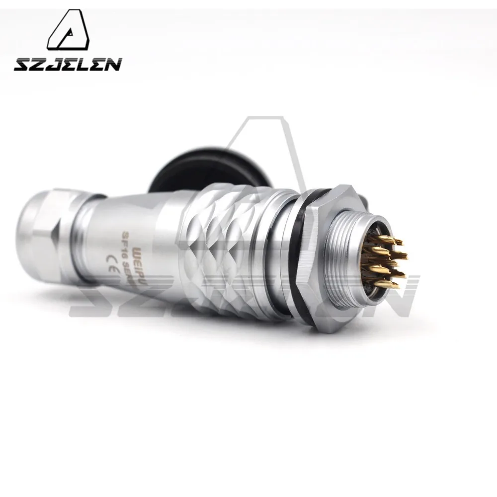 WEIPU SF16 Series Waterproof And Dust-Proof Connector 9pin Plug Socketconnector Automotive ,Male Female Connector IP67