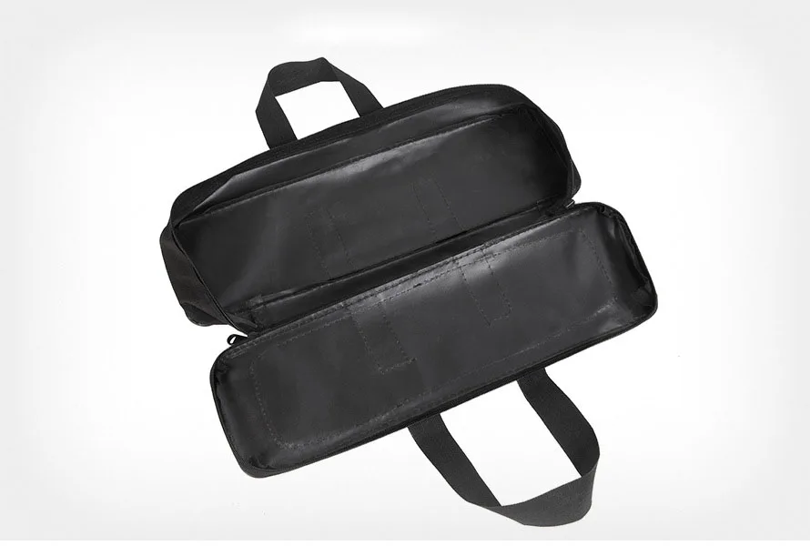 Doppelschichtige Oxford-Stoff-Angeltasche 50cm 80cm 70cm Eisangelruten-Schutztasche mit Seitenreißverschluss Zubehörbox Ausrüstung – Detail 7